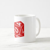 d10十面体は死にます コーヒーマグカップ (正面右)