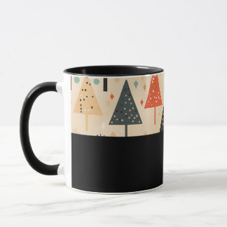 D11 - Tasse mit abstrakten Bäumen マグカップ
