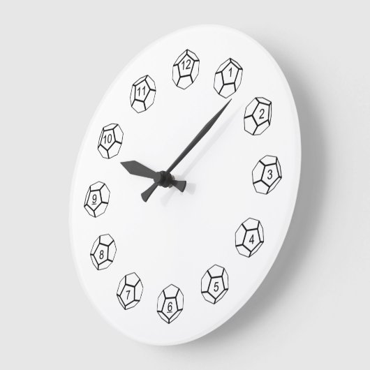d12クロック ラージ壁時計 (傾斜)