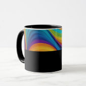 D12 - Tasse mit dunklen Wellen マグカップ (正面左)