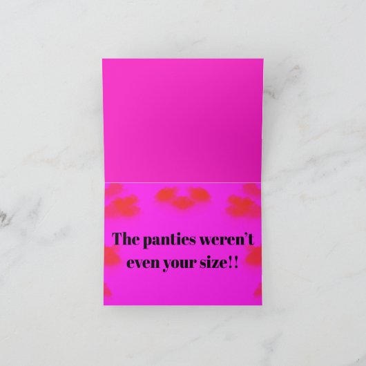 D18C – 彼が嘘つきだと思ったことは起こったことがあるか ノートカード (内部)