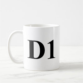 D1 - 初年度の歯学部生マグ コーヒーマグカップ