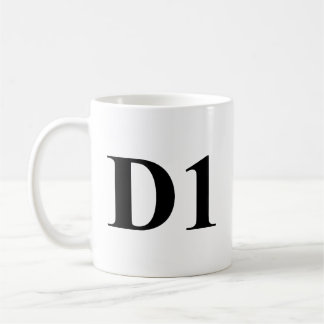 D1 - 初年度の歯学部生マグ コーヒーマグカップ