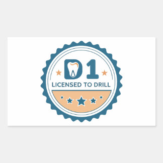  D1 to DDS Dental Student Sticker 長方形シール
