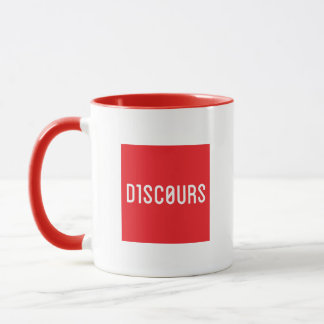 D1SC0URS赤ロゴマグ マグカップ