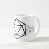 D20の20サイド金型 コーヒーマグカップ (正面右)