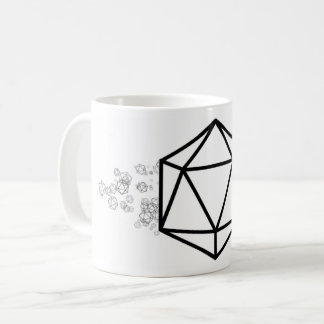 D20の20サイド金型 コーヒーマグカップ