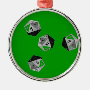 D20オーナメント メタルオーナメント