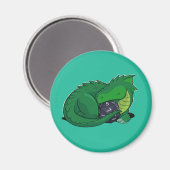 D20グリーンドラゴン マグネット (正面/裏面)