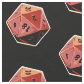 d20ゲーマーのサイコロの芸術の生地 ファブリック (クローズアップ)