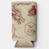 D20サイコロケルト・ドラゴンDND RPG DMゲーマーギフト スリム缶クーラー (正面)