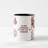 D20サイコロケルト・ドラゴンDND RPG DMゲーマーギフト ツートーンマグカップ (中央)