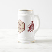 D20サイコロケルト・ドラゴンDND RPG DMゲーマーギフト ビールジョッキ (正面右)