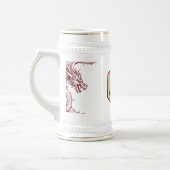 D20サイコロケルト・ドラゴンDND RPG DMゲーマーギフト ビールジョッキ (左)