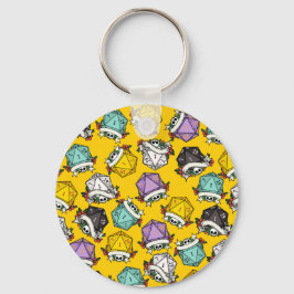 D20サイコロセットパターン キーホルダー