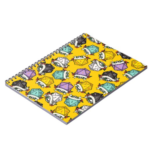 D20サイコロセットパターン ノートブック (左側)