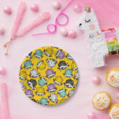 D20サイコロセットパターン ペーパープレート (パーティー)