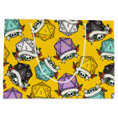 D20サイコロセットパターン ラージペーパーバッグ (裏面)