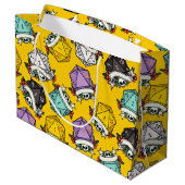 D20サイコロセットパターン ラージペーパーバッグ (裏面アングル)