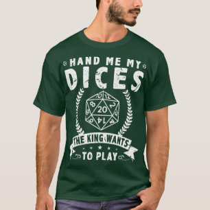 D20サイコロテーブルトップRPGローレプレイ1 Tシャツ