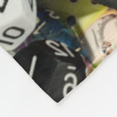 d20サイコロ毛布 フリースブランケット (角)