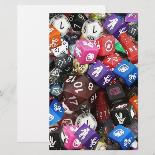 d20サイコロ (正面/裏面)