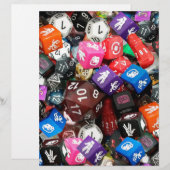 d20サイコロ (正面/裏面)