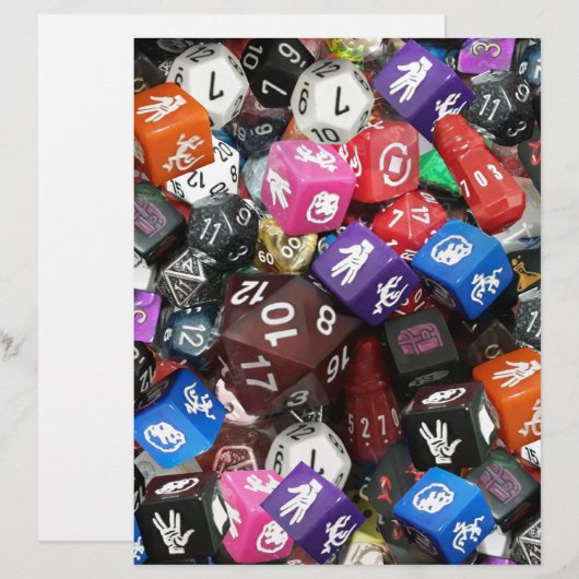 d20サイコロ (正面/裏面)