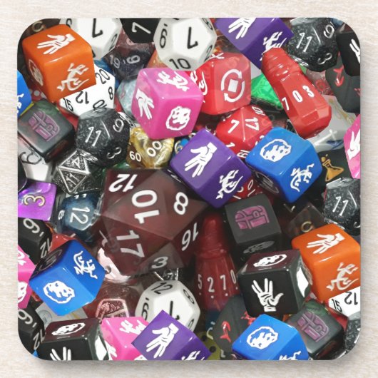 d20サイコロ コースター (正面)