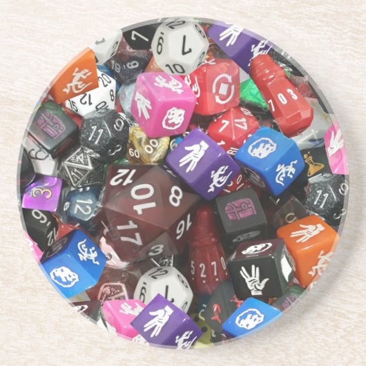 d20サイコロ コースター (正面)
