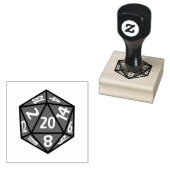 D20サイコロRPGアイコンラバースタンプ ラバースタンプ (押印)
