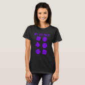 D20サイコロRpg Dragons GamerチェックアウトMy Six Pack D Tシャツ (正面フル)