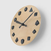 D20セット ラウンド壁時計 (傾斜)
