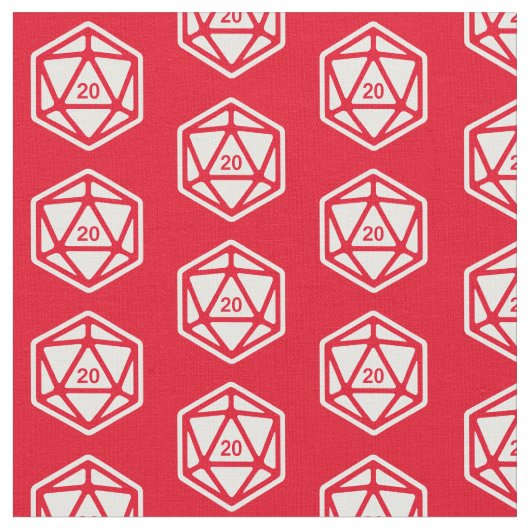 D20パターン ファブリック (クローズアップ)