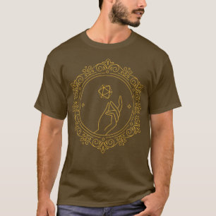 D20ビクトリアンサイコロ表RPG Tシャツ