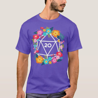 D20フローラリース Tシャツ