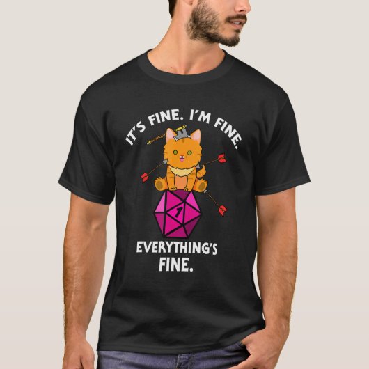 D20素晴らしが失敗す素晴らしる素晴らしImのD Tシャツ (正面)