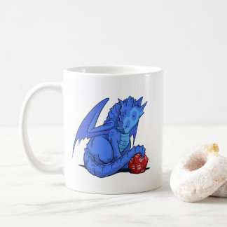 D20青のドラゴン コーヒーマグカップ