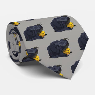 D20黒いドラゴン ネクタイ