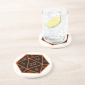 D20黒及びオレンジ コースター (側面)