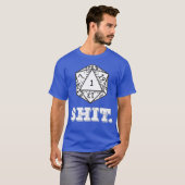 D20  ゲーム用  ファンタジー ドラゴン  テーブルトップ ダイス  ワン Tシャツ (正面フル)