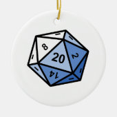 d20 セラミックオーナメント (正面)