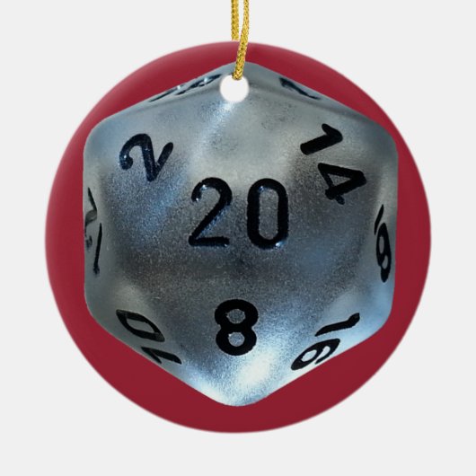 D20 セラミックオーナメント (正面)