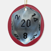 D20 セラミックオーナメント (左)