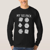 D20 Dice Rpg Dragons Gamer Check Out My Six Pack D Tシャツ (正面)