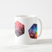 D20、Dungeons and Dragons コーヒーマグカップ (正面右)