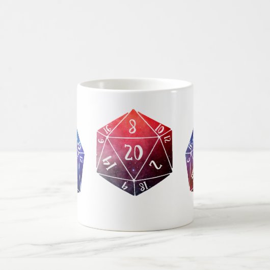 D20、Dungeons and Dragons コーヒーマグカップ (中央)