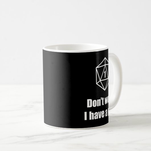D20 Fail Dont Worry I Have A Plan コーヒーマグカップ (正面右)