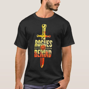 D20 RPG回り込み攻撃ドラッグ Tシャツ