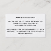 d20pfsrd.comの名刺2013年 割引カード (裏面)